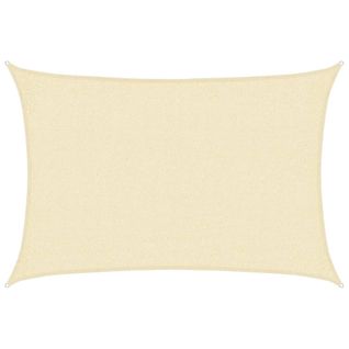 Voile D'ombrage 160 G/m² Crème 2x2,5 M Pehd