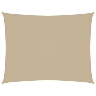 Voile De Parasol Tissu Oxford Rectangulaire 2x3,5 M Beige