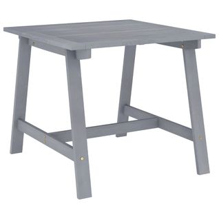 Table à Dîner De Jardin Gris 88x88x74 Cm Bois D'acacia Massif