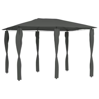 Belvédère à Revêtement De Poteaux 3x4x2,6 M Anthracite 160 G/m²