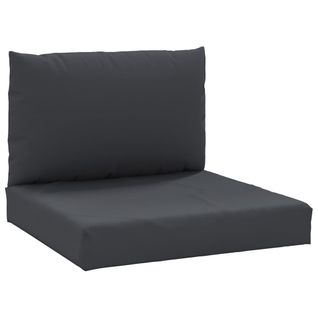 Coussins De Palette Lot De 2 Noir Tissu Oxford