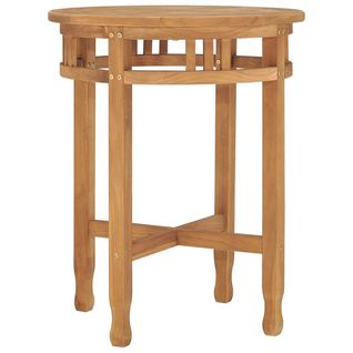 Table De Bistro Ø60x60 Cm Bois De Teck Solide