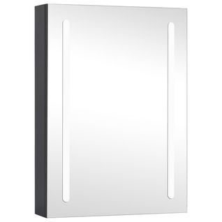 Armoire De Salle De Bain à Miroir LED 50x13x70 Cm