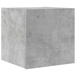 Meuble TV Mural Gris Béton 30,5x30x30 Cm