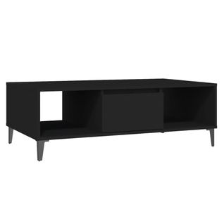 Table Basse Noir 103,5x60x35 Cm Bois Contreplaqué