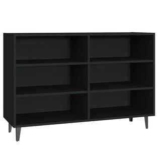 Buffet Noir 103,5x35x70 Cm Bois Contreplaqué