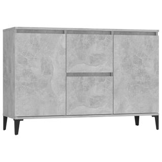 Buffet Style Industriel Gris Béton 104x35x70 Cm Bois Composé