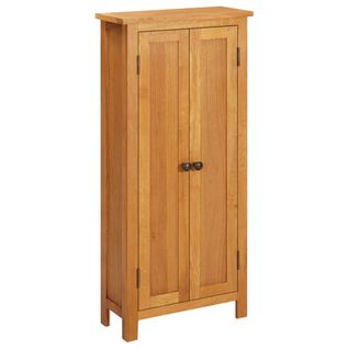 Armoire De Rangement 50x22x110 Cm Bois De Chêne Massif