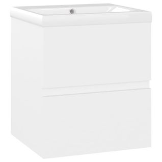 Meuble Vasque Avec Lavabo Intégré Blanc Aggloméré