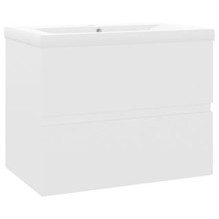Meuble Vasque Avec Lavabo Intégré Blanc Aggloméré