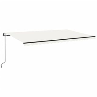 Auvent Automatique Avec Capteur De Vent Et LED 500x300 Cm Crème