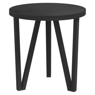 Table à Thé Noir Ø35 Cm Mdf