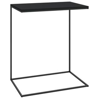 Table D'appoint Noir 55x35x66 Cm Bois Contreplaqué