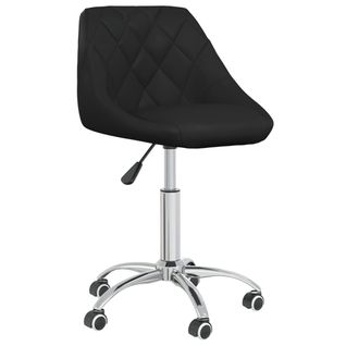 Chaise De Bureau Pivotante Noir Simili