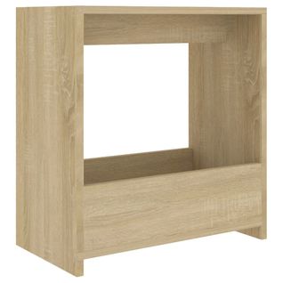 Table D'appoint Chêne Sonoma 50x26x50 Cm Bois Contreplaqué