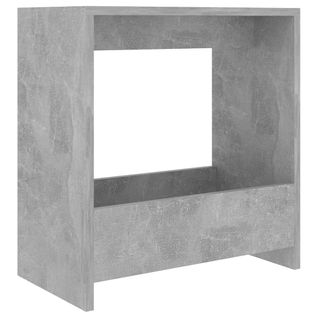 Table D'appoint Gris Béton 50x26x50 Cm Bois Contreplaqué