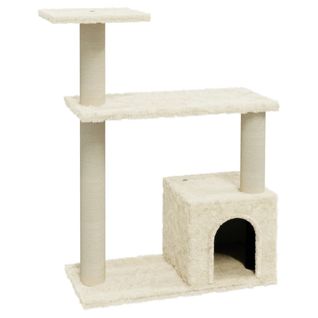 Arbre à Chat Avec Griffoirs En Sisal Crème 70 Cm