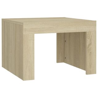 Table Basse Chêne Sonoma 50x50x35 Cm Bois Contreplaqué