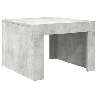 Table Basse Gris Béton 50x50x35 Cm Bois Contreplaqué