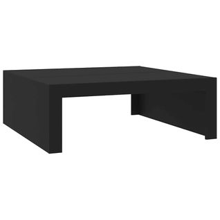 Table Basse Noir 100x100x35 Cm Bois Contreplaqué