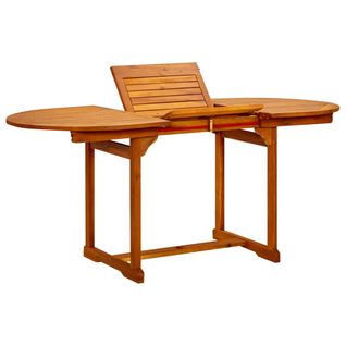 Table De Jardin (120-170)x80x75 Cm Bois D'acacia Massif