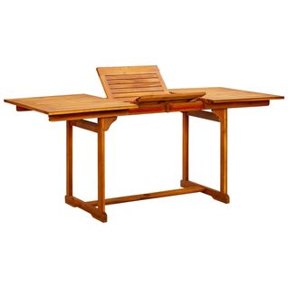 Table De Jardin extensible (120-170)x80x75 Cm Bois D'acacia Massif