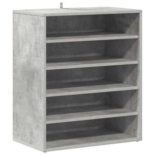 Armoire à Chaussures Gris Béton 60x35x70 Cm Aggloméré