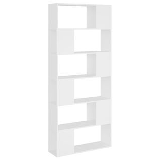 Bibliothèque/séparateur De Pièce Blanc Bois Contreplaqué