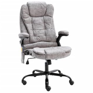 Chaise De Bureau De Massage Gris Clair Simili Daim