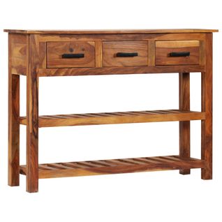 Console Avec 3 Tiroirs 110x30x80 Cm Bois D'acacia Massif