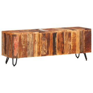 Meuble TV 110x30x40 Cm Bois Massif De Récupération