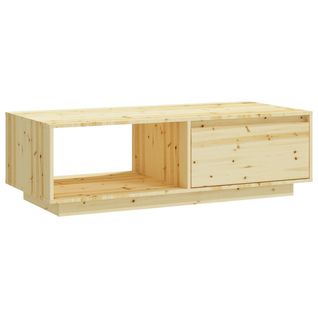 Table Basse 110x50x33,5 Cm Bois De Sapin Massif