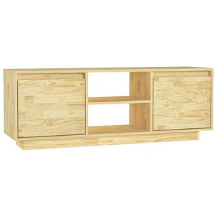 Meuble TV 110x30x40 Cm Bois De Pin Massif