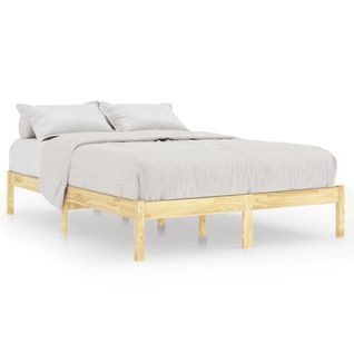 Cadre De Lit Bois Massif 160x200 Cm - Bois