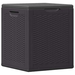 Coffre De Jardin 90 L Noir Pp Rotin