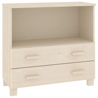 Buffet Hamar Marron Miel 85x35x80 Cm Bois Massif De Pin