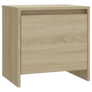Table De Chevet Chêne Sonoma 45x34x44,5 Cm Bois Contreplaqué