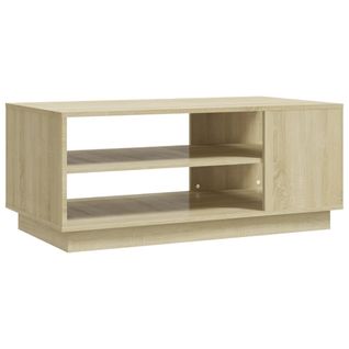 Table Basse Chêne Sonoma 102x55x43 Cm Bois Contreplaqué