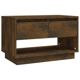 Meuble TV Chêne Fumé 70x41x44 Cm Bois Contreplaqué