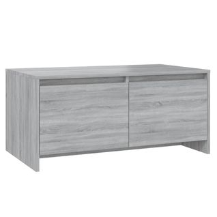 Table Basse Sonoma Gris 90x50x41,5 Cm Bois Contreplaqué