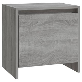 Table De Chevet Sonoma Gris 45x34x44,5 Cm Bois Contreplaqué