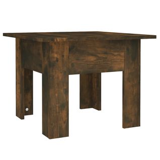 Table Basse Chêne Fumé 55x55x42 Cm Bois Contreplaqué