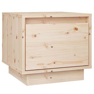 Table De Chevet 35x34x32 Cm Bois De Pin Solide