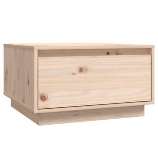 Table Basse 55x56x32 Cm Bois Massif De Pin
