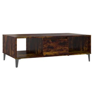 Table Basse Chêne Fumé 103,5x60x35 Cm Bois Contreplaqué
