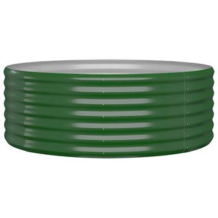Jardinière De Jardin Acier Galvanisé 100x100x36cm Vert