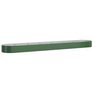 Jardinière De Jardin Acier Enduit De Poudre 544x100x36cm Vert