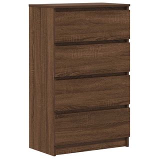 Buffet Chêne Marron 60x35x98,5 Cm Bois Contreplaqué