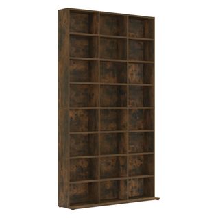 Armoire à Cd Chêne Fumé 102x23x177,5 Cm Bois Contreplaqué