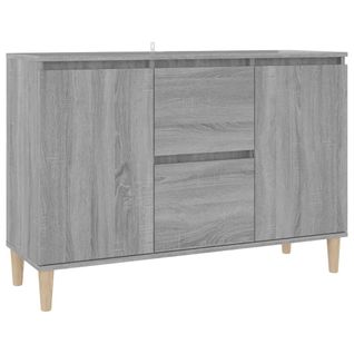 Vidaxl Buffet Avec Tiroirs Sonoma Gris 103,5x35x70cm Bois D'ingénierie Armoire Latérale De Rangement